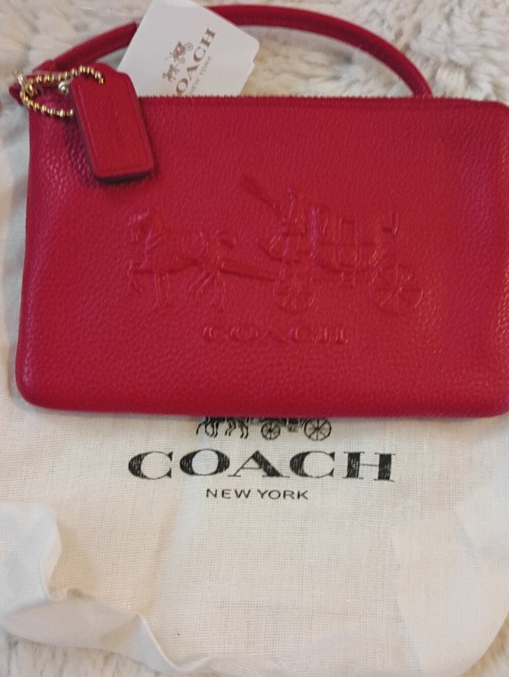 Coach Horse And Carriage Wristlet NWT